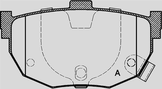 Open Parts Brake Pad for Kia Cerato Saab 96