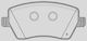 Open Parts Σετ Τακάκια για Mercedes-Benz Citan Nissan Micra Renault Clio