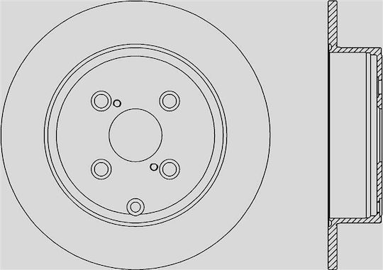 Open Parts Bremsscheiben 1Stück für Toyota Korolla