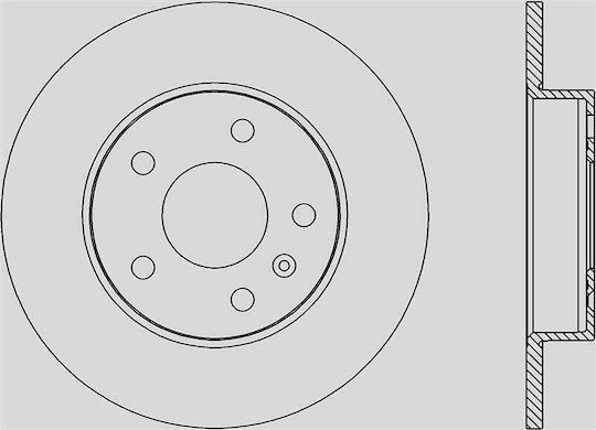 Open Parts Σετ Δισκόπλακες 1τμχ για Opel Meriva