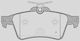 Open Parts Brake Pad for Peugeot 508