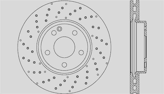 Open Parts Σετ Δισκόπλακες 1τμχ για Mercedes-Benz GLA