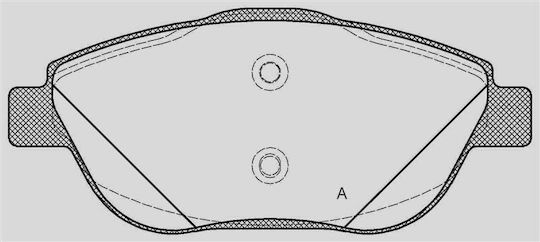 Open Parts Brake Pad for Peugeot 2008