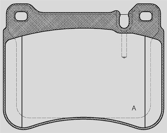 Open Parts Brake Pad for Audi 200 Mercedes-Benz 200 Rover 200