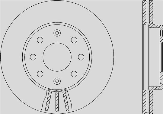 Open Parts Σετ Δισκόπλακες 1τμχ για Chevrolet Aveo