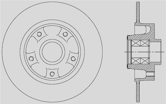 Open Parts Спирачни дискове 1бр за Renault Гранд Сценик