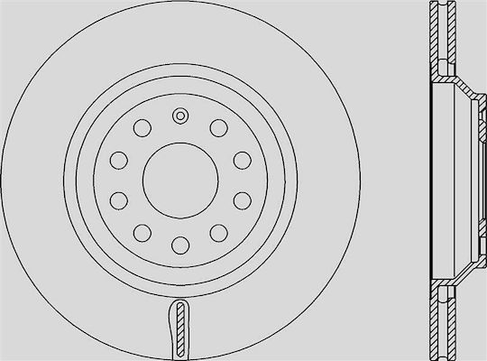 Open Parts Σετ Δισκόπλακες 1τμχ για Audi S3