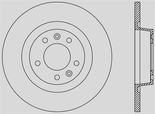 Open Parts Σετ Δισκόπλακες 1τμχ για Fiat Scudo Mercedes-Benz 270