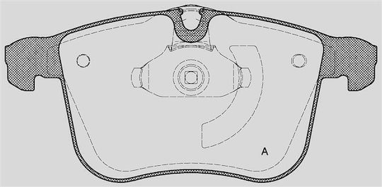 Open Parts Brake Pad for Cadillac BLS Opel Vectra