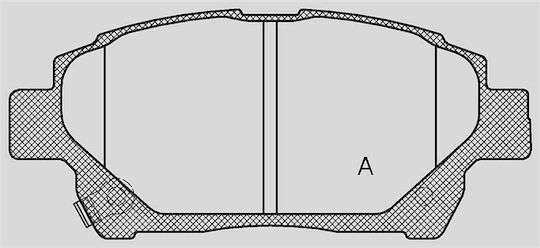 Open Parts Plăcuță de frână pentru Toyota iQ