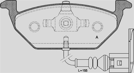 Open Parts Brake Pad for Audi A3 Mercedes-Benz V Volkswagen Golf