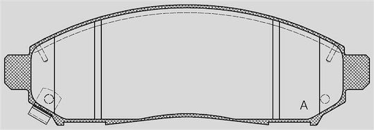 Open Parts Σετ Τακάκια για Nissan Navara