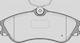 Open Parts Brake Pad for Citroen Xsara Picasso