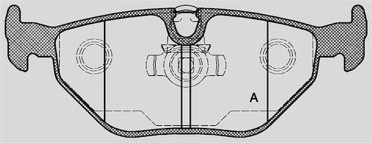 Open Parts Brake Pad for BMW E39 Mazda 5