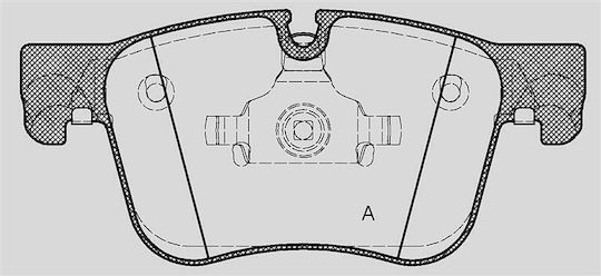 Open Parts Brake Pad for Peugeot 3008