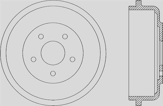 Open Parts Brake Drums for Ford Transit Connect