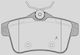 Open Parts Brake Pad for Citroen C4 Peugeot 3008
