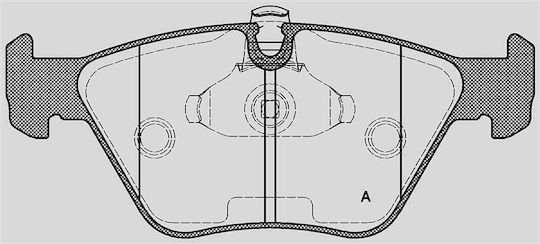 Open Parts Brake Pad for BMW Z4 / X3 / E39 Mazda 5