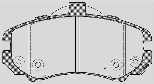 Open Parts Brake Pad for Hyundai Elantra