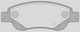 Open Parts Brake Pad for Citroen C1 Peugeot 108 Toyota Aygo