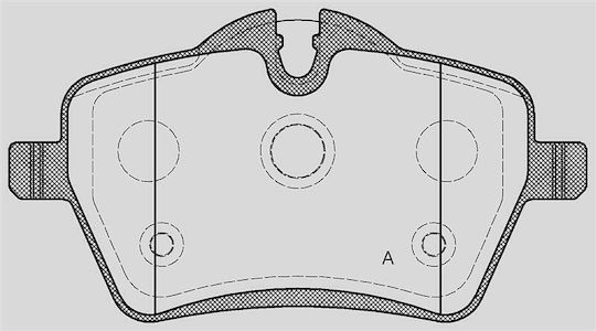 Open Parts Спирачна накладка за Kia Мини Mini Коопер С Subaru Мини