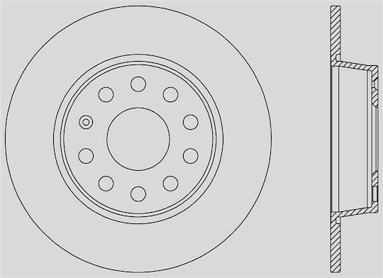 Open Parts Bremsscheibe 1Stück für Skoda Octavia