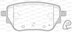 Open Parts Brake Pad Rear Open Parts Brake Pad Rear
