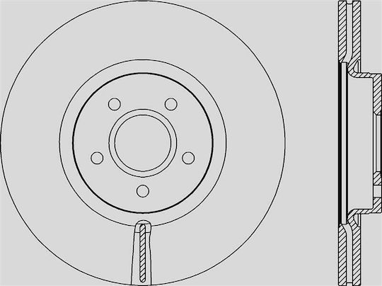Open Parts Σετ Δισκόπλακες 1τμχ για Ford Kuga / Transit Connect
