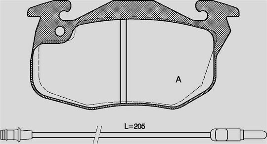 Open Parts Σετ Τακάκια για Peugeot 405 / 306