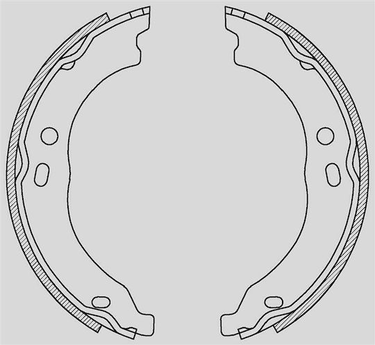 Open Parts Комплект спирачни обувки за Fiat Ducato
