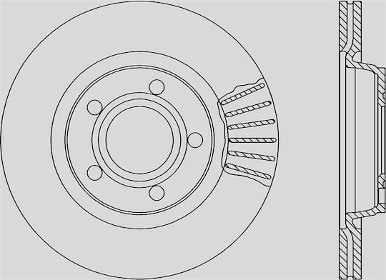 Open Parts Bremsscheiben 1Stück für Volkswagen Passat