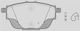 Open Parts Brake Pad for Citroen C4 Peugeot 308