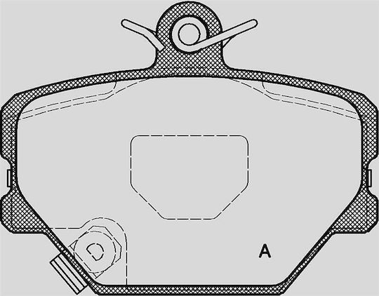Open Parts Спирачна накладка за Mercedes-Benz 450 Smart За двама