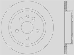 Open Parts Bremsscheiben 1Stück für Opel Abzeichen