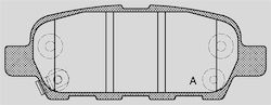 Open Parts Bremsbelag für Nissan Qashqai / Tiida