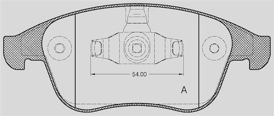 Open Parts Σετ Τακάκια για Renault Laguna