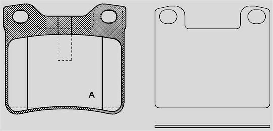 Open Parts Brake Pad for Peugeot 406