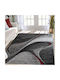 Madison Frieze Rug Rectangular Grey/L.Red