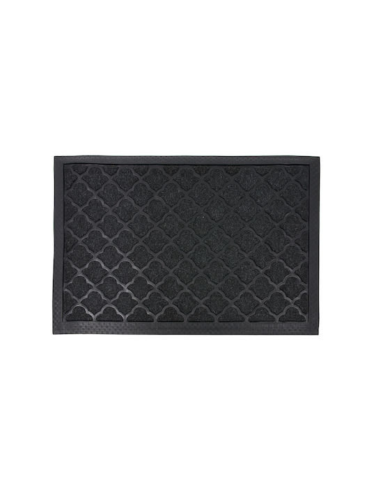 Sidirela Entrance Mat Carpet with Anti-slip Backing Shell Black 45x75cm