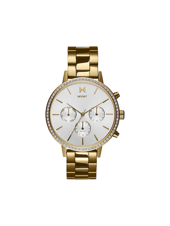 MVMT Nova Watch with Gold Metal Bracelet