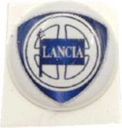 Lancia Αυτοκόλλητο Σήμα Αυτοκινήτου με Επικάλυψη Σμάλτου 1.2 x 1.2cm Κλειδιού Αυτοκινήτου