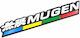 Car Flag Stickers Aluminum 2.5 x 2.5cm in Silver Color 1pcs
