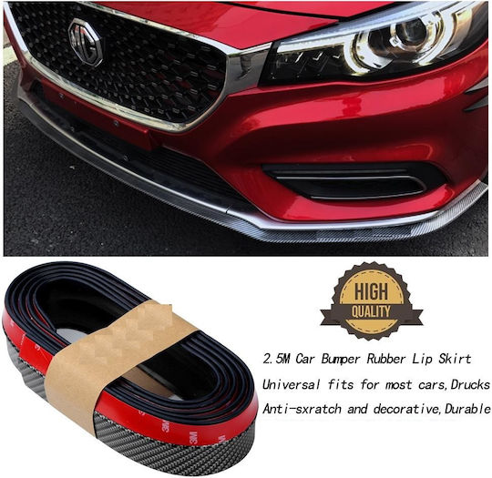 Samurai Car Tape Stickers Carbon for Car Bumper in Red Color 1pcs