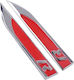 Car Signal Stickers for Car Fenders in Red Color 2pcs