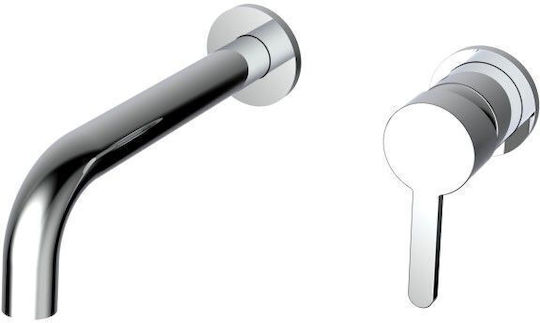 Roca Carelia Built-in Mixer & Spout Set for for Bathroom Sink 1 Exit Silver Roca Carelia Built-in Mixer & Spout Set for for Bathroom Sink 1 Exit Silver