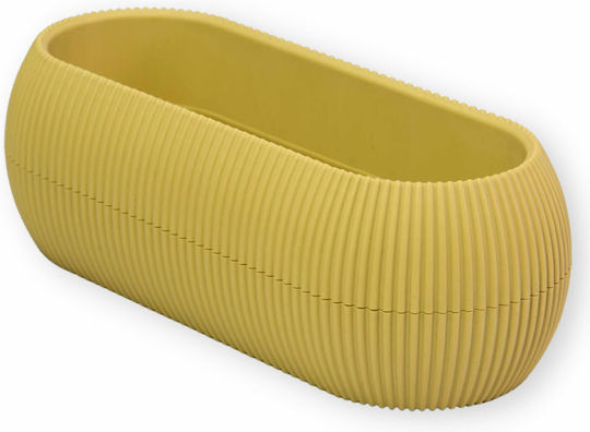 Plastic Yellow Flower Pot Plastic Yellow Flower Pot