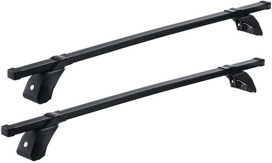 Steel Car Roof Bars for Daihatsu Move Mazda 2 5D Set with Roof Rack Legs Silver