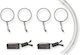 Car Headlight Angel Eyes Rings 12V White Color 4pcs