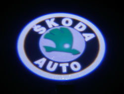 Led Προτζέκτορες Πόρτας Αυτοκινήτου με Λογότυπο Skoda