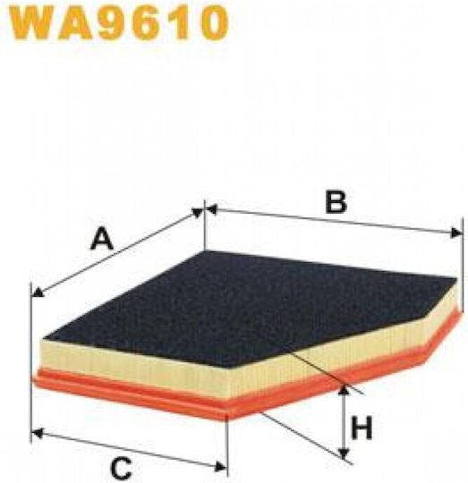 Wix Filters Car Air Filter Bmw 13 71 7 793 647 Wix for